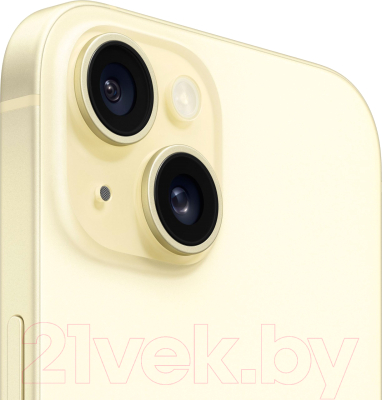 Смартфон Apple iPhone 15 128GB Dual Sim / A3092 (желтый)