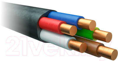 Кабель силовой Автопровод ВВГнг(А)-LS 5x4 660В (100м)
