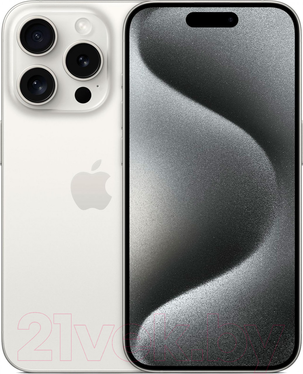 Смартфон Apple iPhone 15 Pro 128GB Dual Sim / A3104 (белый титан)