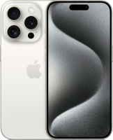 Смартфон Apple iPhone 15 Pro 128GB Dual Sim / A3104 (белый титан) - 