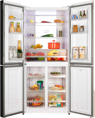 Холодильник с морозильником Nordfrost RFQ 510 NFYm