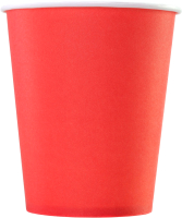 Набор бумажных стаканов Паксервис 250мл НВ80-280 / 285276 (150шт, красный) - 