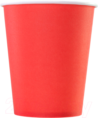Набор бумажных стаканов Паксервис 250мл НВ80-280 / 285276 (150шт, красный)