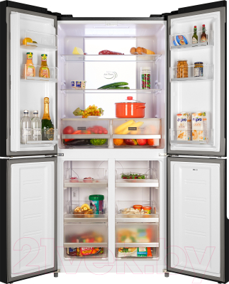 Холодильник с морозильником Nordfrost RFQ 510 NFGB