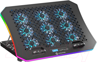 Подставка для ноутбука Evolution LCS-05 RGB с активным охлаждением