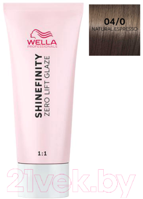 Гель-краска для волос Wella Professionals Shinefinity тон 04/0 (60мл)