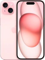 Смартфон Apple iPhone 15 256GB Dual Sim / A3092 (розовый) - 