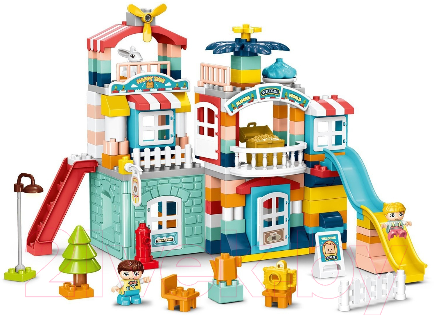 Конструктор Kids Home Toys Загородный домик. 2 варианта сборки 188-A38 / 9655731