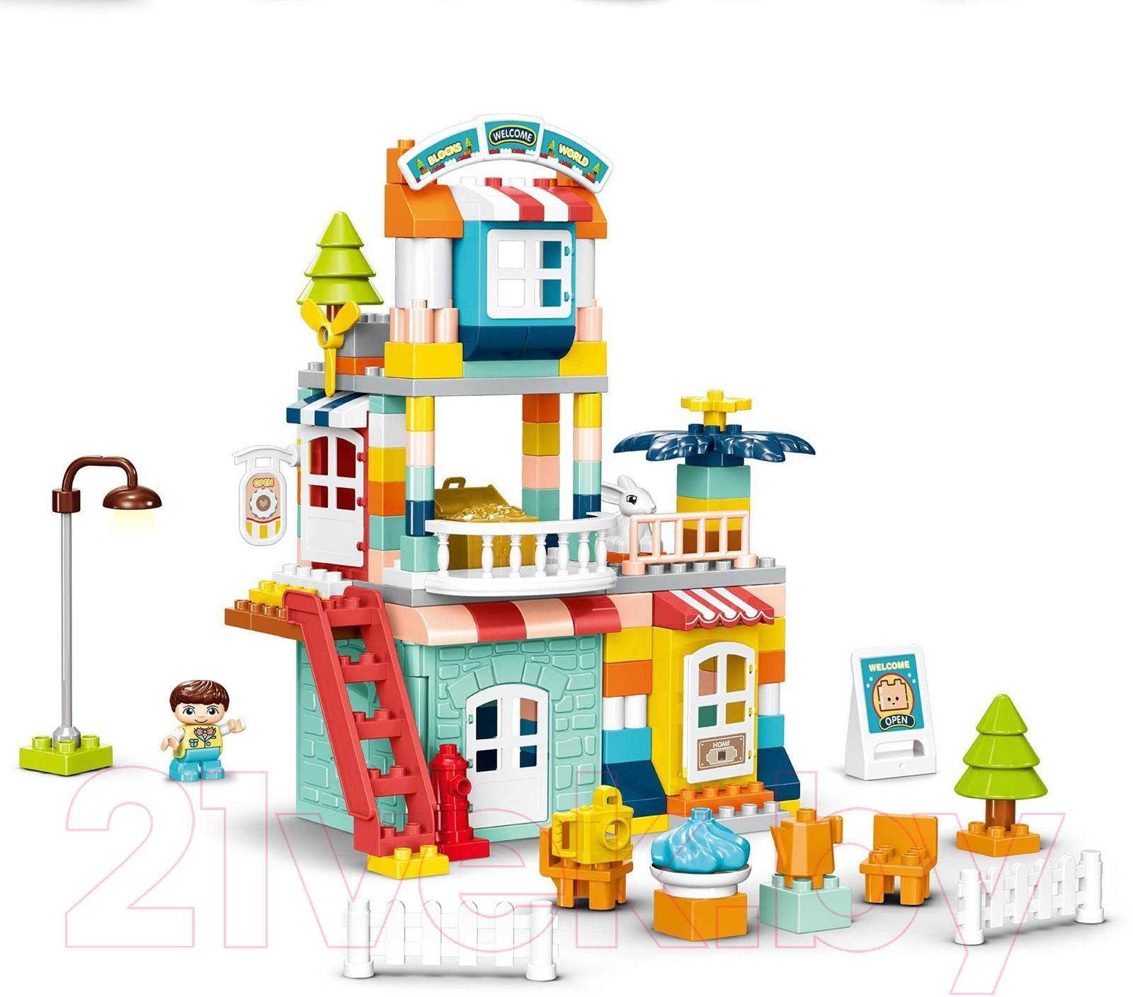 Конструктор Kids Home Toys Загородный домик. 2 варианта сборки 188-A39 / 9655734