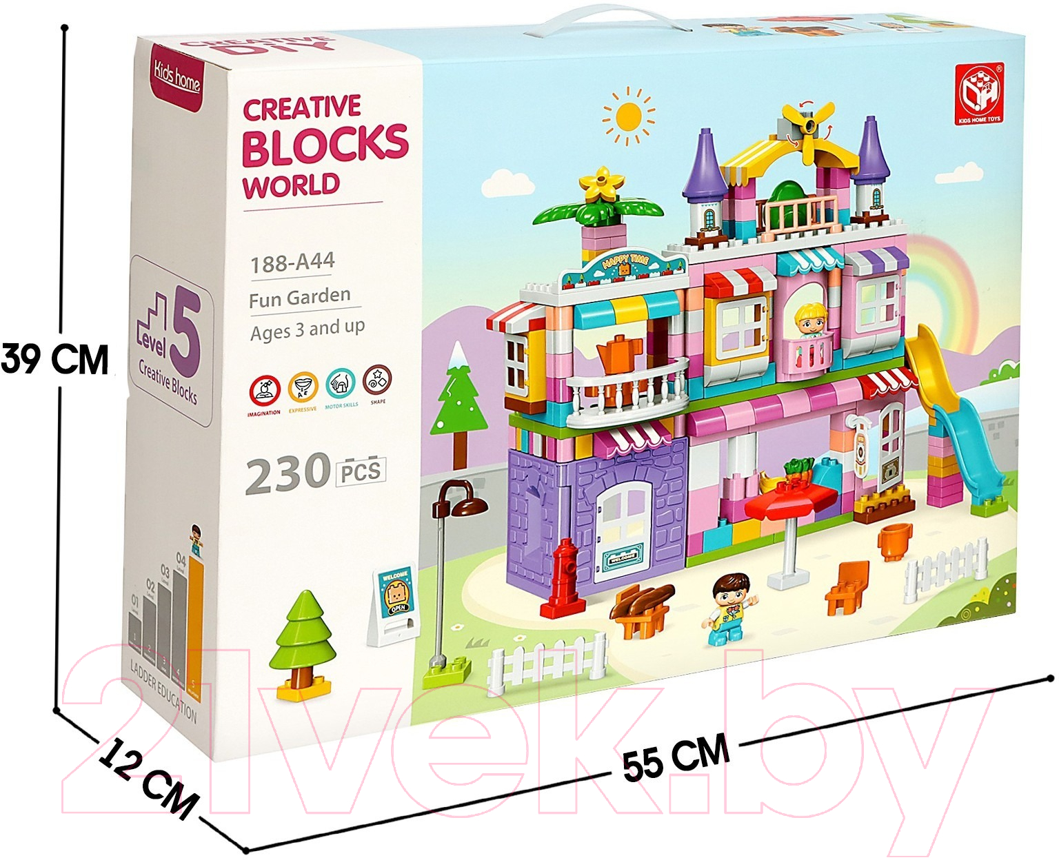 Конструктор Kids Home Toys Чудесный дом. 2 варианта сборки 188-A44 / 9655737