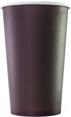 Набор бумажных стаканов Паксервис 400мл НВ90-530 / 285199 (100шт, черный)