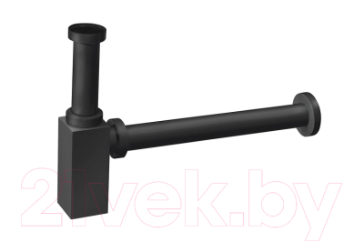 Умывальник Belux Темпо-1 HR1240 (черный, с каркасом, сифоном, донным клапаном)
