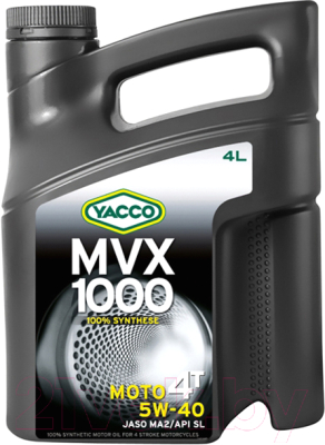 Моторное масло Yacco MVX 1000 4T 5W40 (4л)
