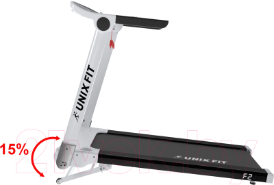 Изображение товара Электрическая беговая дорожка UNIX Fit Hi-tech F2 Arctic Ice / TDHTF2A