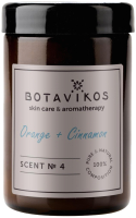 Свеча Botavikos Scent №4 с 100% эфирными маслами Апельсин+Корица Ароматическая (90мл) - 