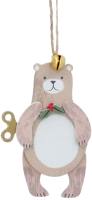Елочная игрушка Gisela Graham Toy Box Медведь с ключиком / 14647_3 (бурый) - 