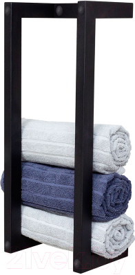 Держатель для полотенца Millwood 250x202x400 (черный)