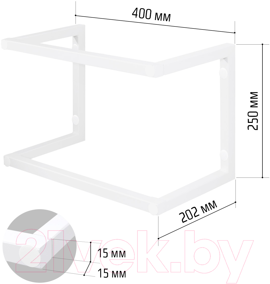 Держатель для полотенца Millwood 250x202x400