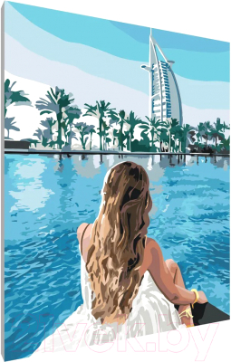 Картина по номерам PaintLine Девушка в Дубае / 2037705417480