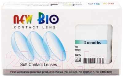 Комплект контактных линз Bio-Luc Thin 3 Months гидрогелевая трехмесячная Sph-2.75