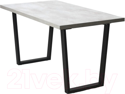 Обеденный стол M-City Ливстен 140 / 494M05416 (цемент/черный)