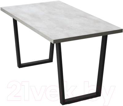 Обеденный стол M-City Ливстен 140 / 494M05416 (цемент/черный)