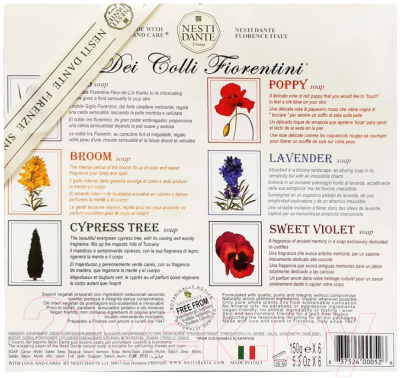 Набор мыла Nesti Dante Цветочная коллекция (6x150г)