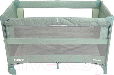 Кровать-манеж Pituso Valencia / BS02-2-Mint (мятный)