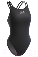 Купальник для плавания Mad Wave Crossback (XL, черный) - 