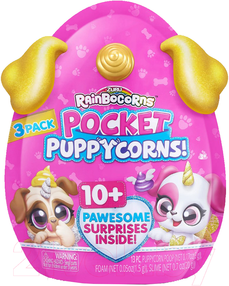 Игрушка-сюрприз Zuru Rainbocorns Сюрприз Pocket Puppycorn / 9284