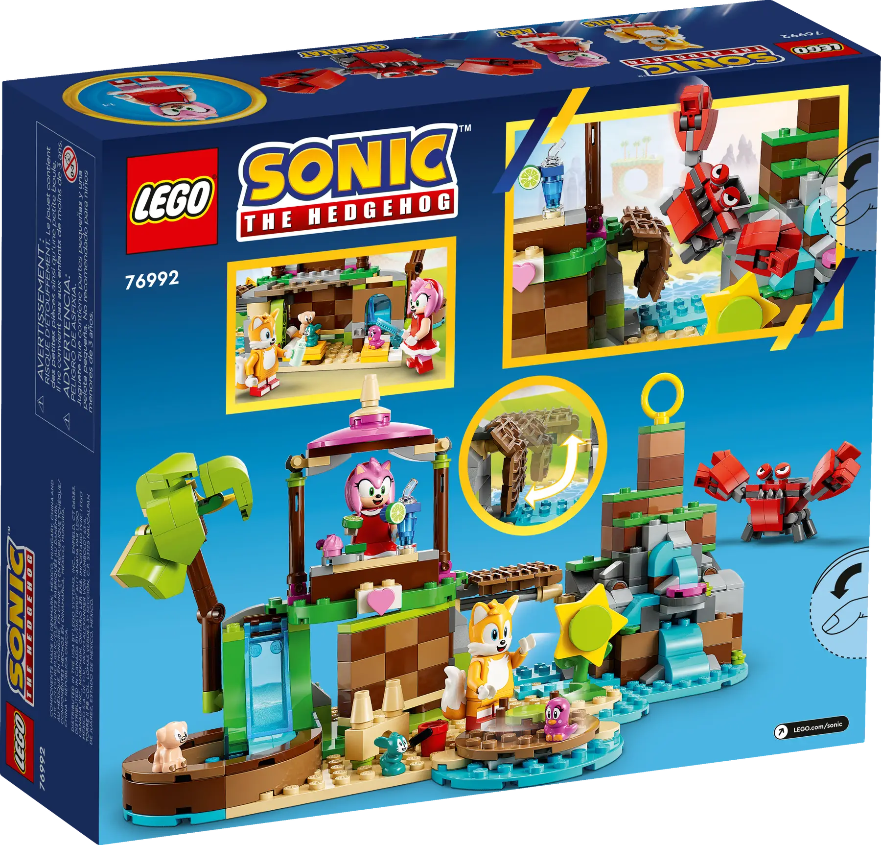 Конструктор Lego Sonic Остров спасения животных Эми 76992