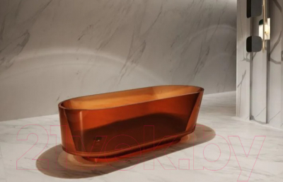 Ванна из полиэфирной смолы Abber Kristall AT9706 Opal (коричневый)