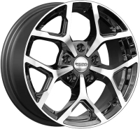 

Литой диск, KL-368 Qashqai 16x6.5" 5x114.3мм DIA 66.1мм ET 40мм Алмаз