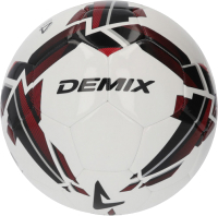 Футбольный мяч Demix QCU0PMM3YZ / 114518-W9 (размер 4, белый) - 