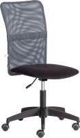 Кресло офисное Tetchair Start флок/ткань (черный/серый, 35/W-12) - 