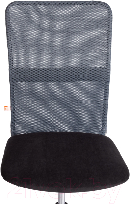 Кресло офисное Tetchair Start флок/ткань (черный/серый, 35/W-12)