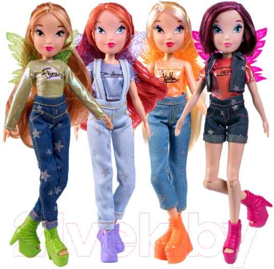 Кукла Witty Toys Winx Club Стелла в джинсах с крыльями / IW01322203