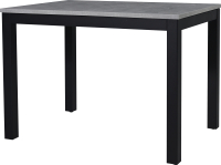 Обеденный стол Мир стульев Саен 30 110x75/50 (каспий срез камня/черный муар) - 
