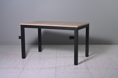 Обеденный стол Мир стульев Саен 30 120x80/50 (черный муар/дуб кера)