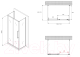 Миниатюра изображения товара Душевой уголок Abber Schwarzer Diamant AG30110MH-S70M-S70M