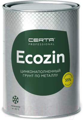 Средство от коррозии Certa Ecozin-А до 300°С (4кг, серый)