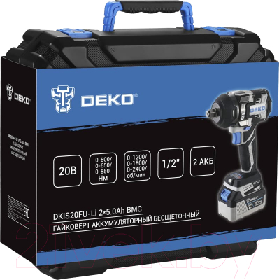 Аккумуляторный гайковерт Deko DKIS20FU-Li / 063-4433