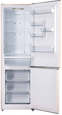 Холодильник с морозильником Centek CT-1732 NF Beige Multi 
