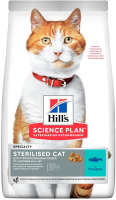 Сухой корм для кошек Hill's Science Plan Young Adult Sterilised Cat Tuna / 607285 (10кг) - 