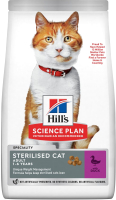Сухой корм для кошек Hill's Science Plan для стерилизованных с уткой / 607994 (1.5кг) - 