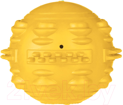 Игрушка для собак Mr. Kranch Мяч / MKR000107 (с ароматом сливок, желтый)