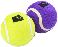 Набор игрушек для собак Mr. Kranch Теннисный мяч / MKR000250 (2шт, желтый/фиолетовый) - 