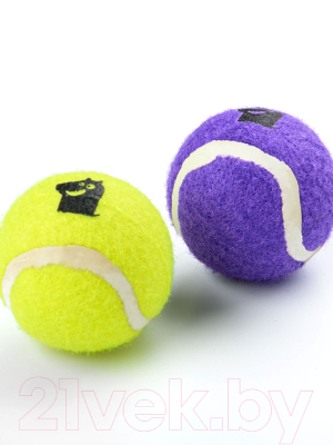 Набор игрушек для собак Mr. Kranch Теннисный мяч / MKR000263 (2шт, желтый/фиолетовый)