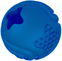 Игрушка для собак Mr. Kranch Мяч / MKR001115 (с ароматом курицы, синий) - 