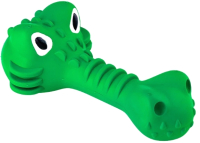 Игрушка для собак Mr. Kranch Крокодил с пищалкой / MKR000201 (с ароматом курицы, зеленый) - 